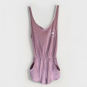Victoria’s secret PINK supersoft Romper jumpsuit shorts tank logo XS
